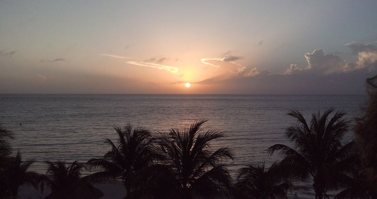 Atardecer en Cozumel