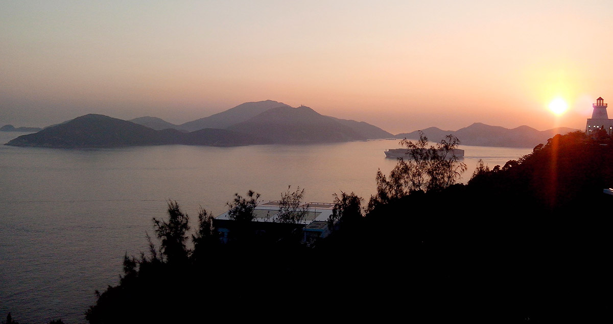 Atardecer en Hong Kong